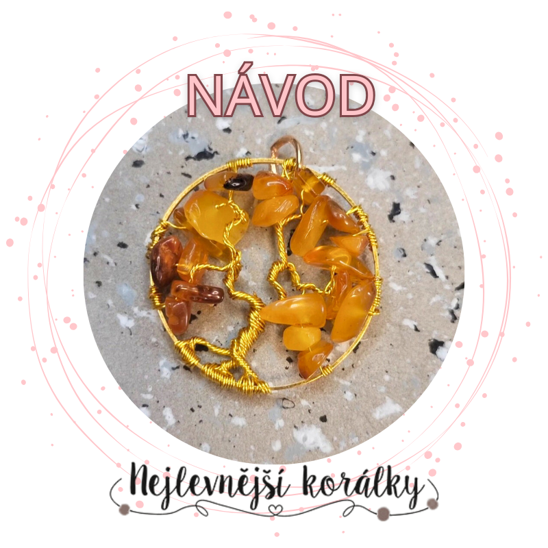 Návod: Strom života se zlomky jantaru